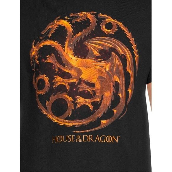 HBO Mens House Of Dragon Graphic Cotton T-Shirt With Short Sleeves Size L - Picture 5 of 5